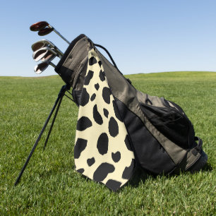Koe dier huid kleur patroon ontwerp golfhanddoek