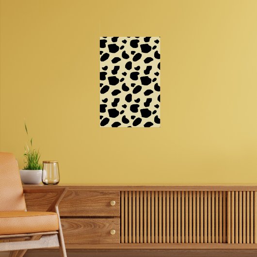 Koe dier huid kleur patroon ontwerp poster (Woonkamer 2)
