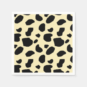 Koe dier huid kleur patroon ontwerp servet