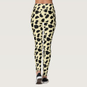 Koe dier huid kleur patroonontwerp leggings (Achterkant)