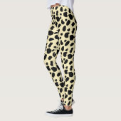 Koe dier huid kleur patroonontwerp leggings (Links)