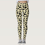 Koe dier huid kleur patroonontwerp leggings (Voorkant)