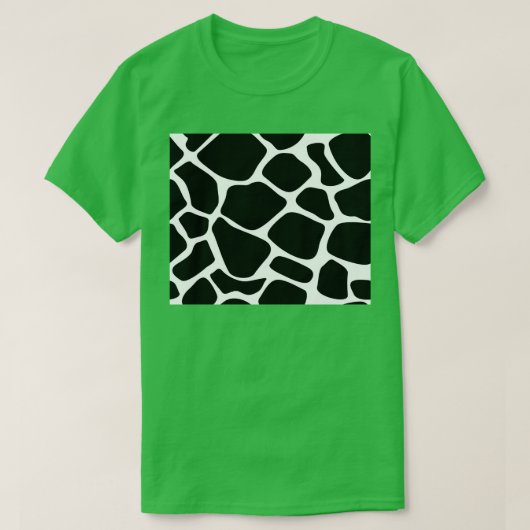 Koe - Dierenpringspatroon T-shirt (Design voorkant)