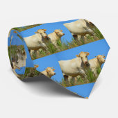 Koe dierlijke mode stropdas (Opgerold)