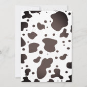 Koe Doodle Boerderij Animal Birthday Party Invitat Kaart (Achterkant)