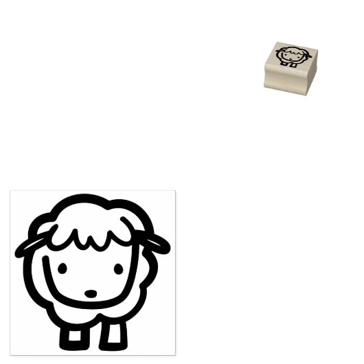 Koe Doodle Rubber Stamp Rubberstempel (Gestempeld)