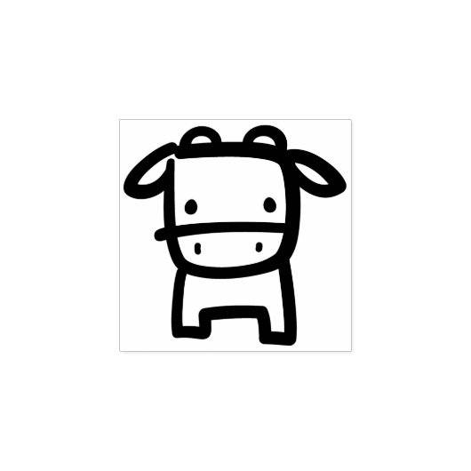 Koe Doodle Rubber Stamp Rubberstempel (Afrduk)