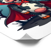 Koe Dracula Staat Op Poster (Hoek)