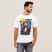 Koe Dracula Staat Op T-shirt (Voorkant volledig)