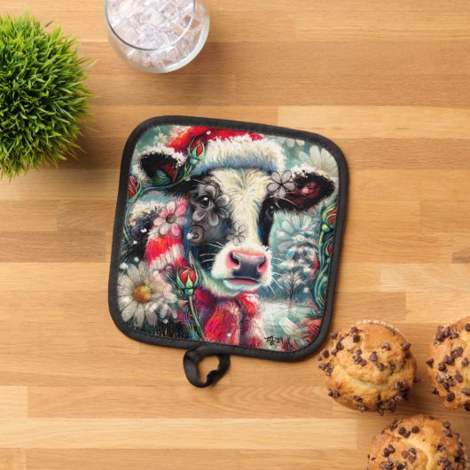 Koe Dromen Van Warmer Times Blauwgroen Rode Bloeme Pannenlap (Top down)