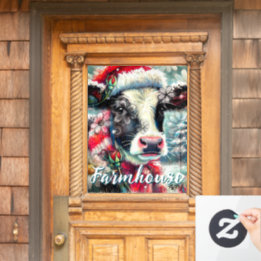 Koe Dromen Van Warmer Times Blauwgroen Rode Bloeme Raamsticker