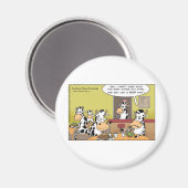 Koe Eats Husband Funny Gifts T - shirts Mokken & K Magneet (Voorkant / Achterkant)