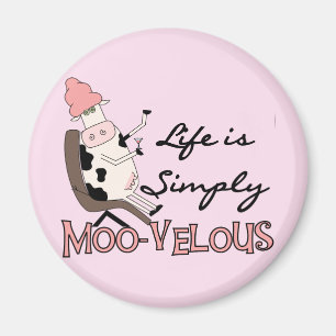 Koe Eenvoudig Moo-velous Tshirts en cadeautjes Magneet