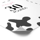 Koe eerste jaarmijlpaal poster (Hoek)