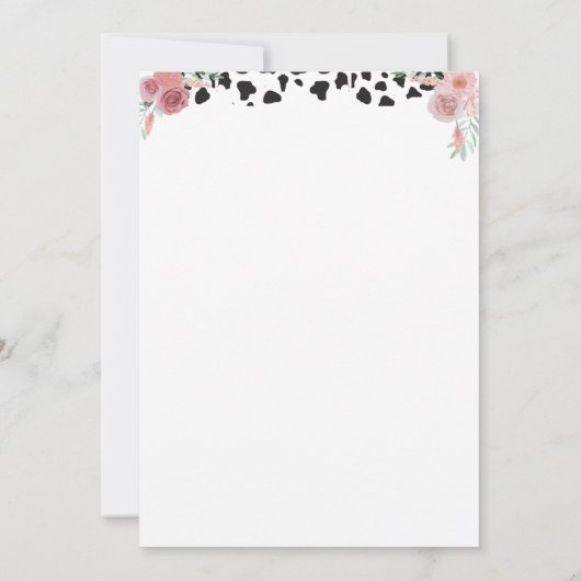 Koe eerste verjaardag save the date (Achterkant)