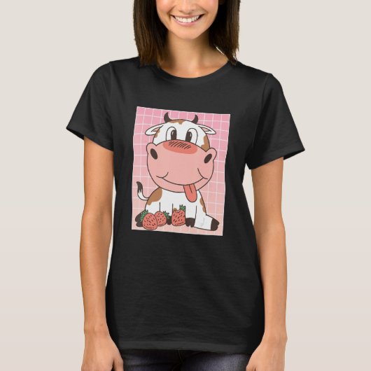Koe Eetbare aardbeien T-shirt (Voorkant)