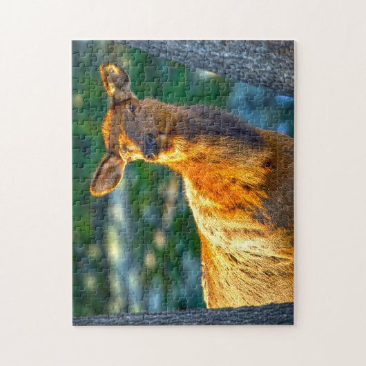 Koe Elk Montana. Legpuzzel (Verticaal)