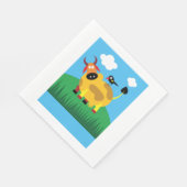 Koe en Blackbird Paper Napkins Servet (Hoek)