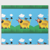 Koe- en Blackbird Wrapping Paper Cadeaupapier (Vlak)