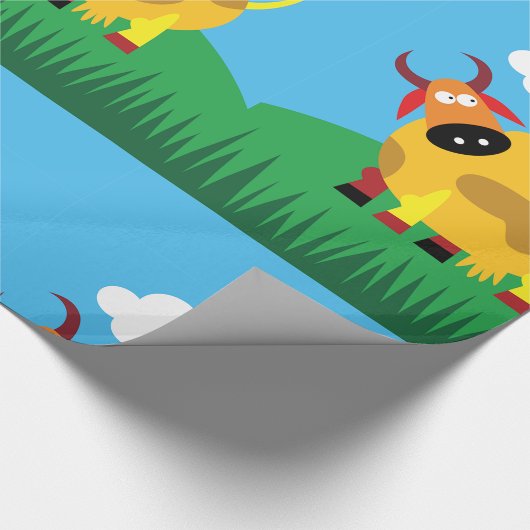 Koe- en Blackbird Wrapping Paper Cadeaupapier
