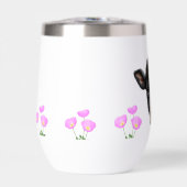 Koe en Bloemen Thermische Wijn Tumbler (Voorkant)