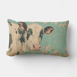 Koe en Cherry Blossom Tree Sierkussen Kussen