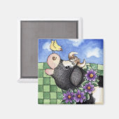Koe en chick - Magnet (Voorkant / Achterkant)