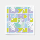 Koe- en Chicken Color Block Pattern Servet (Voorkant)