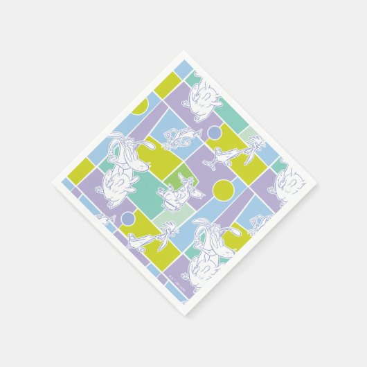 Koe- en Chicken Color Block Pattern Servet (Hoek)