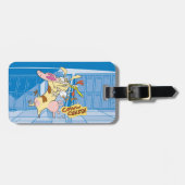 Koe en Chicken Hug Graphic Bagagelabel (Voorkant horizontaal)