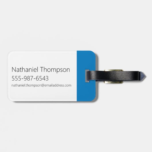 Koe en Chicken Hug Graphic Bagagelabel (Achterkant horizontaal)