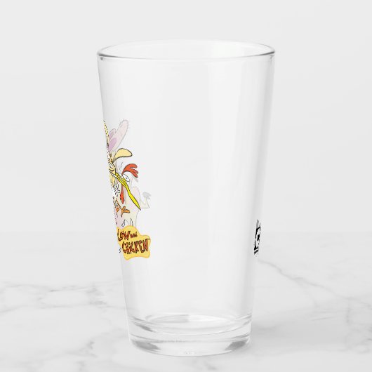 Koe en Chicken Hug Graphic Glas (Links)