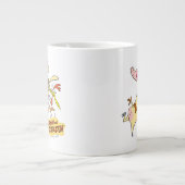 Koe en Chicken Hug Graphic Grote Koffiekop (Voorkant)