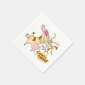 Koe en Chicken Hug Graphic Servet (Hoek)