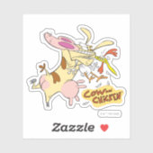 Koe en Chicken Hug Graphic Sticker (Vel)