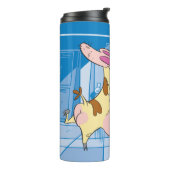 Koe en Chicken Hug Graphic Thermosbeker (Gedraaid links)