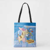 Koe en Chicken Hug Graphic Tote Bag (Voorkant)