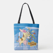 Koe en Chicken Hug Graphic Tote Bag (Achterkant)