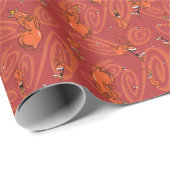 Koe en Chicken Red Guy Pattern Cadeaupapier (Rol Hoek)