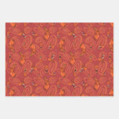 Koe en Chicken Red Guy Pattern Inpakpapier Vel (Voorkant 2)