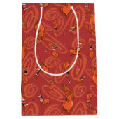 Koe en Chicken Red Guy Pattern Medium Cadeauzakje (Voorkant)