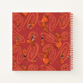 Koe en Chicken Red Guy Pattern Notitieboek (Achterkant)