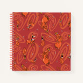 Koe en Chicken Red Guy Pattern Notitieboek (Voorkant)