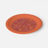 Koe en Chicken Red Guy Pattern Papieren Bordje (Gekanteld)