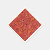 Koe en Chicken Red Guy Pattern Servet (Hoek)