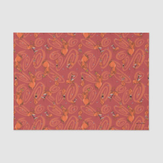 Koe en Chicken Red Guy Pattern Tissuepapier