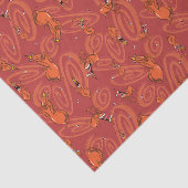 Koe en Chicken Red Guy Pattern Tissuepapier (Detail)