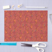 Koe en Chicken Red Guy Pattern Tissuepapier (Craft)