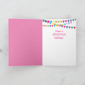 Koe en cupcake van feestdag kaart (Binnen)