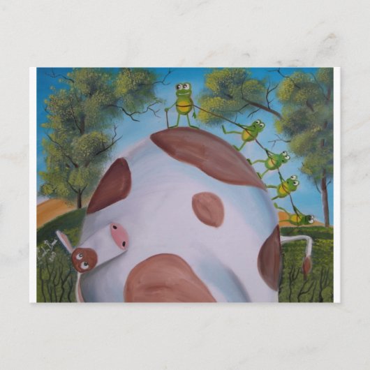 KOE EN FROGS BRIEFKAART (Voorkant)